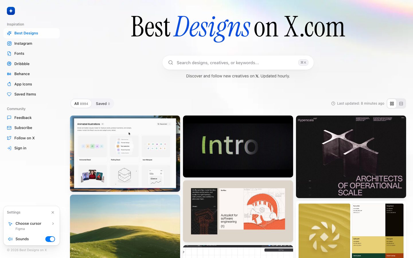 Best Designs on X