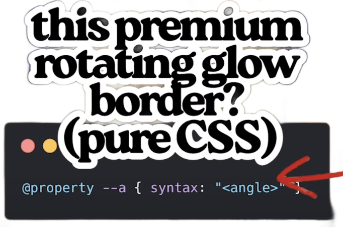 Rotating glow border